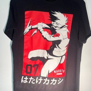 2007 Naruto Shippuden Collection Sasuke T-shirt Men's M Rare Black Vintage.